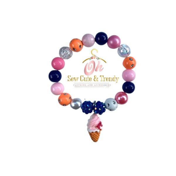 I Scream for Ice Cream Beaded Bracelet