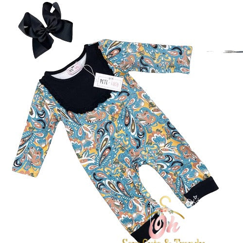 Paisley Swirl Romper