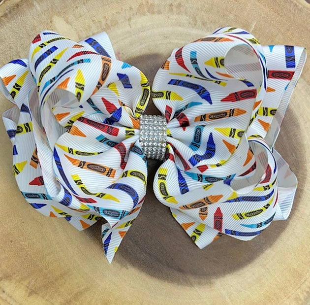 Crayon Hair Bow