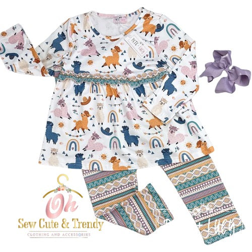 Party Like a Llama Pant Set