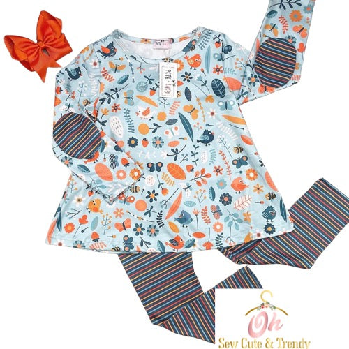 Birds & Blooms Pant Set