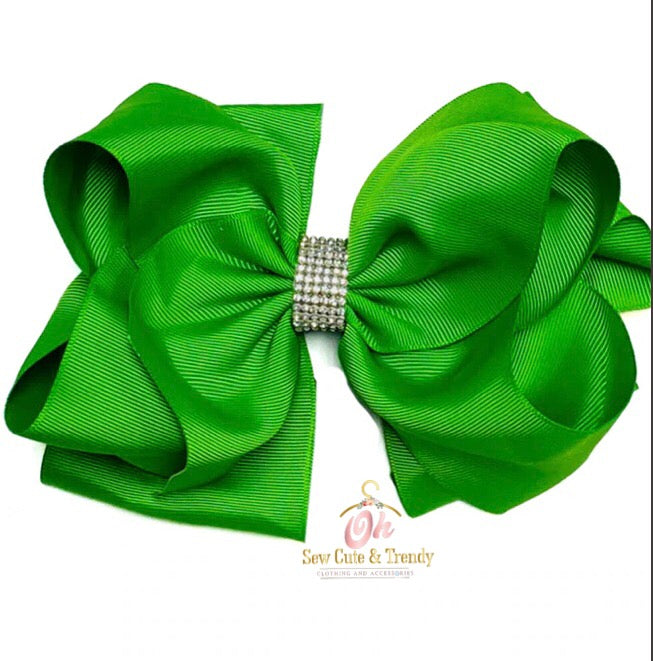 Classical Green Hair Bow