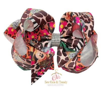 Safari Character Hair Bow