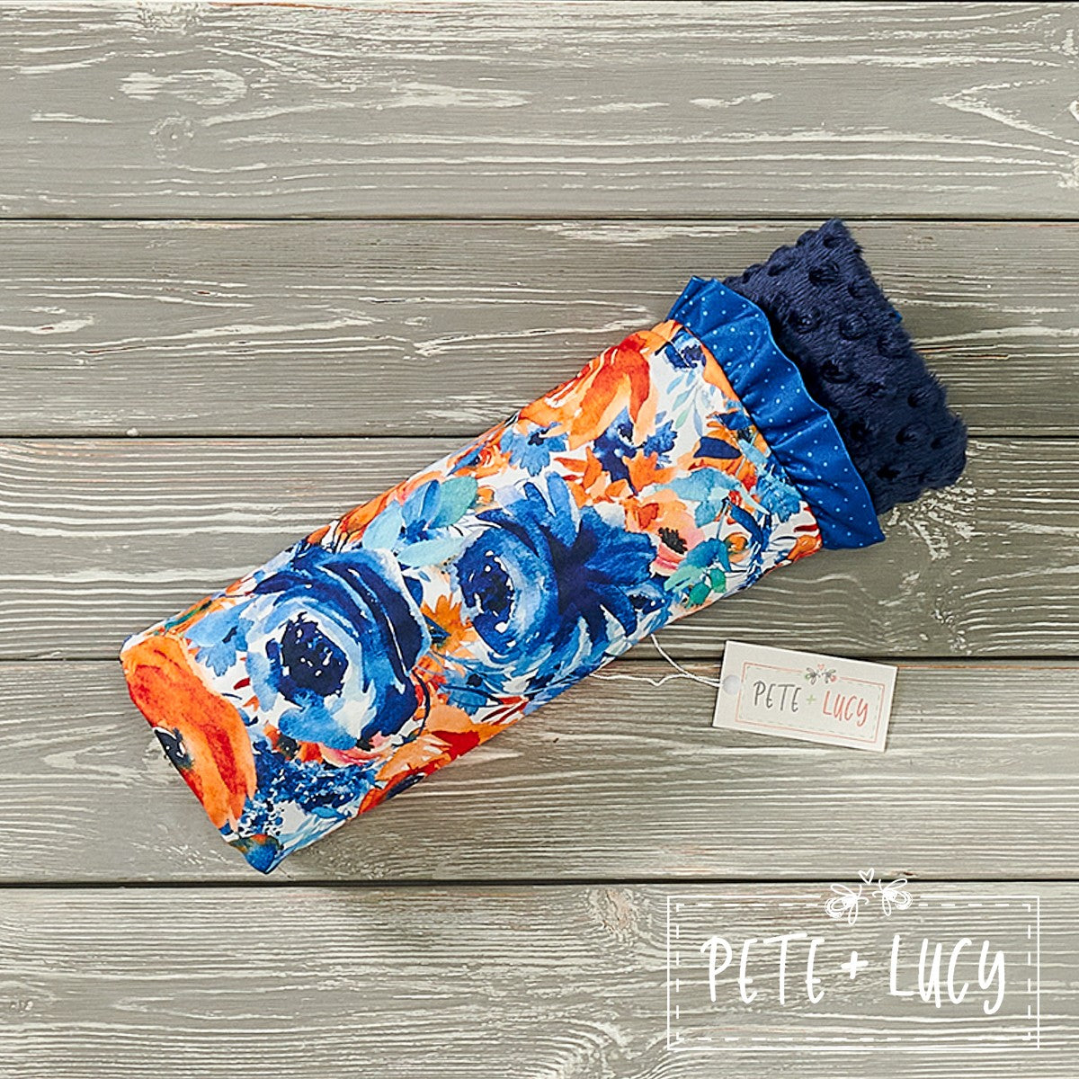 Painted Florals Minky Blanket