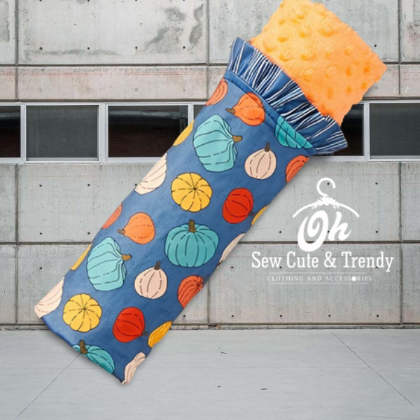 Happy Pumpkin Minky Blanket