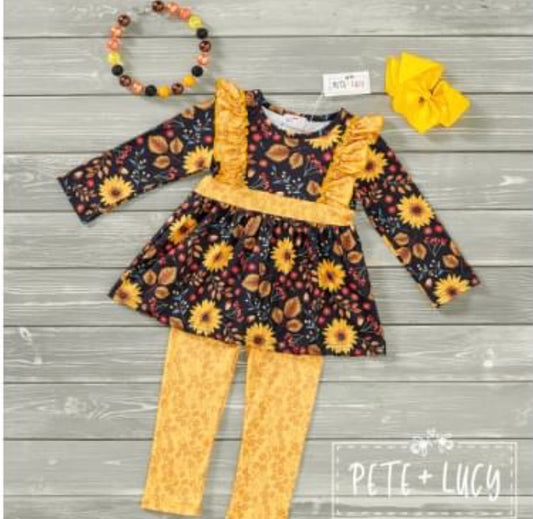 Dancing with Sunflowers pant set