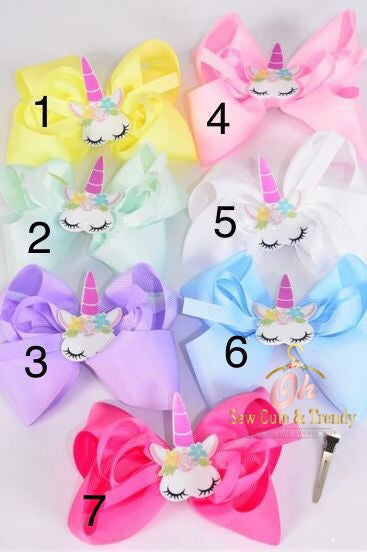 Unicorn Hair Bow