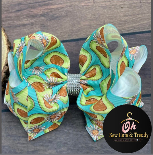 The Miss Tab Avocado Hair Bow