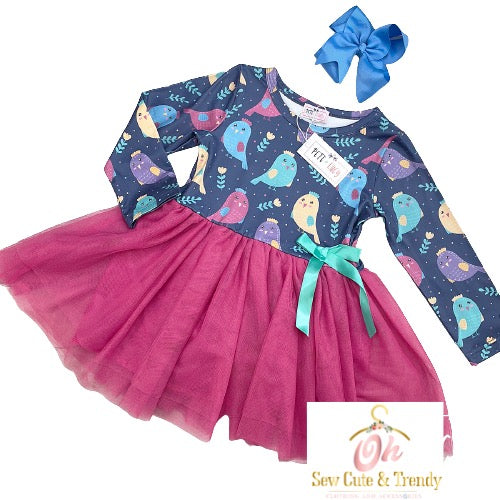 Bright Birdies Dress