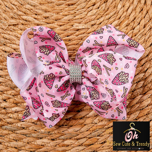 Crazy For Fries Deluxe Hair Bow