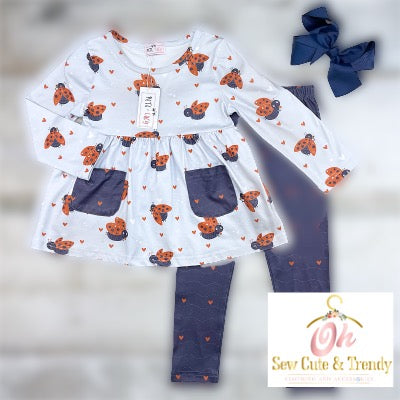 In Love With Ladybugs Pant Set