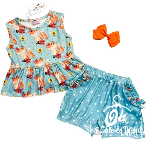 Happy Fox 2-Piece Short Set