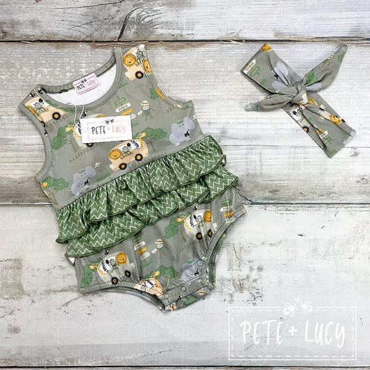 Silly Safari Girl Romper