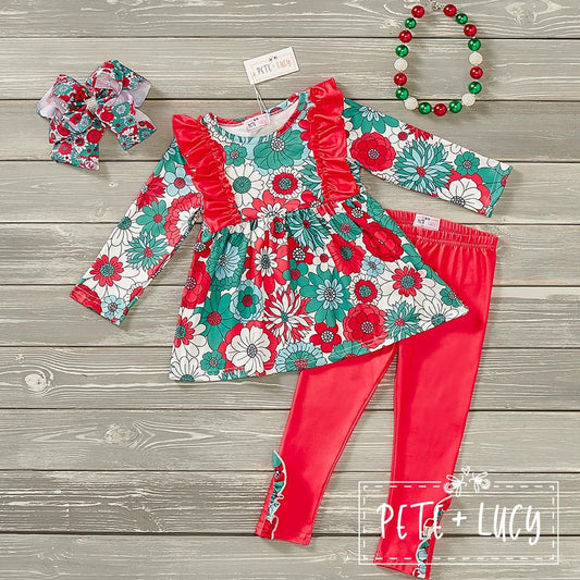 Bunches of Flowers Pants Set