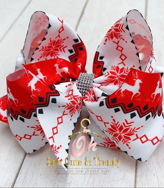 Reindeer hairbow