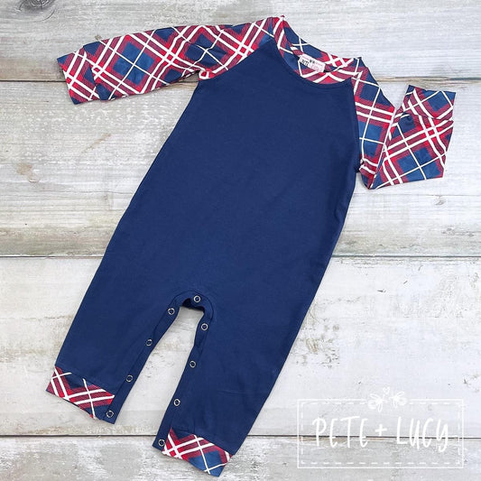 Winter Christmas Boys Romper